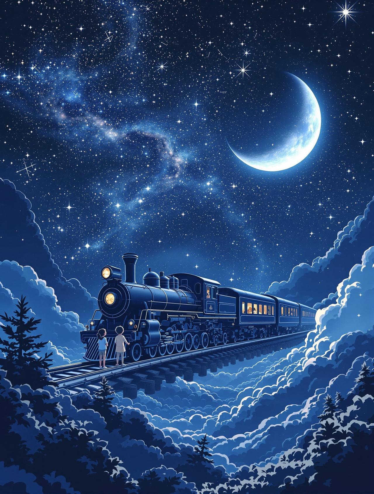 里番动漫推荐编辑精选番剧《银河铁道之夜》封面 - 童话 / 奇幻,编辑月见推荐